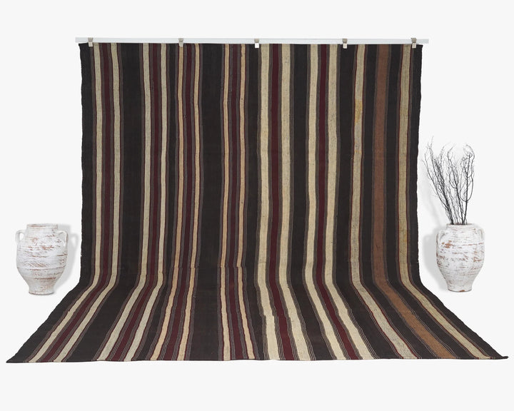 Multicolor Turkish Kilim Rug 9' x 11' 10" Flat-Weave | No. VR48001