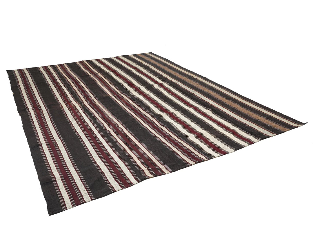 Multicolor Turkish Kilim Rug 9' x 11' 10" Flat-Weave | No. VR48001