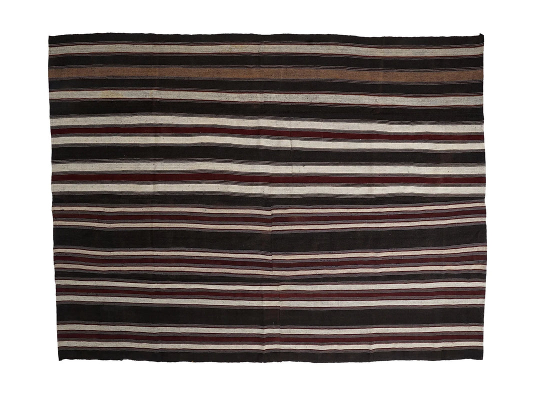 Multicolor Turkish Kilim Rug 9' x 11' 10" Flat-Weave | No. VR48001