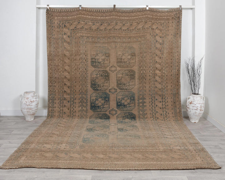Multicolor Turkish Oushak Rug 8' 2" x 12' 5" Hand-Knotted | No. VR48016