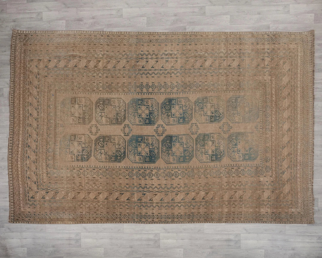 Multicolor Turkish Oushak Rug 8' 2" x 12' 5" Hand-Knotted | No. VR48016