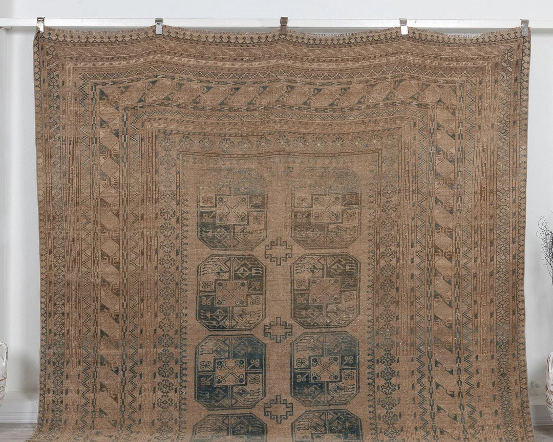Multicolor Turkish Oushak Rug 8' 2" x 12' 5" Hand-Knotted | No. VR48016