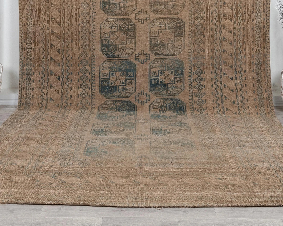 Multicolor Turkish Oushak Rug 8' 2" x 12' 5" Hand-Knotted | No. VR48016