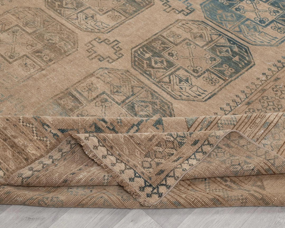 Multicolor Turkish Oushak Rug 8' 2" x 12' 5" Hand-Knotted | No. VR48016