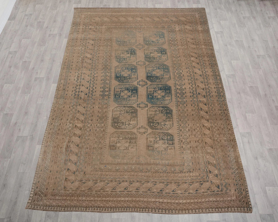 Multicolor Turkish Oushak Rug 8' 2" x 12' 5" Hand-Knotted | No. VR48016