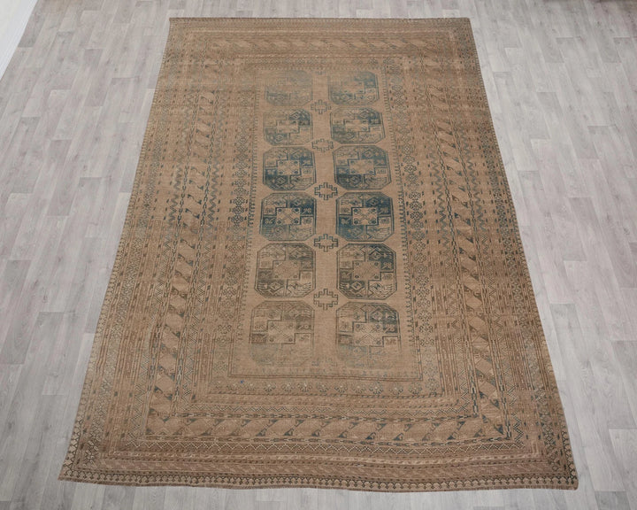 Multicolor Turkish Oushak Rug 8' 2" x 12' 5" Hand-Knotted | No. VR48016