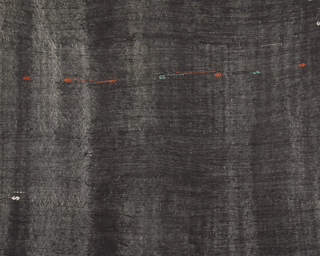 Brown Turkish Kilim Rug 7' 1" x 10' 8" Flat-Weave | No. VR48164