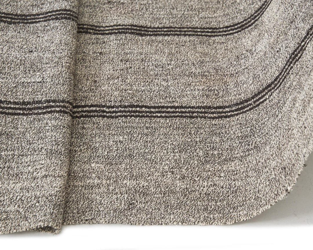 Gray Turkish Kilim Rug 2'11" x 15'6" Flat-Weave | No. VR48213