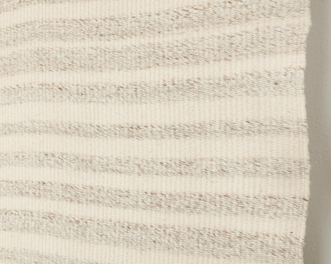 Beige Turkish Kilim Rug 9' 6" x 11' 4" Flat-Weave close-up