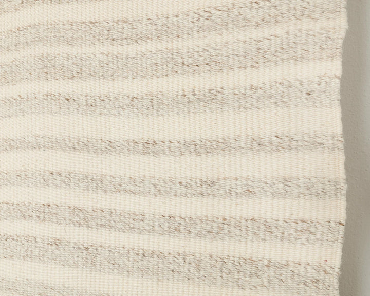 Beige Turkish Kilim Rug 9' 6" x 11' 4" Flat-Weave close-up