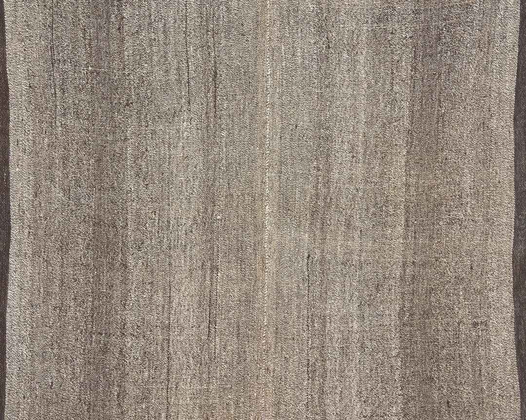 Black Turkish Kilim Rug 7' 10" x 5' 5" Flat-Weave | No. VR48276