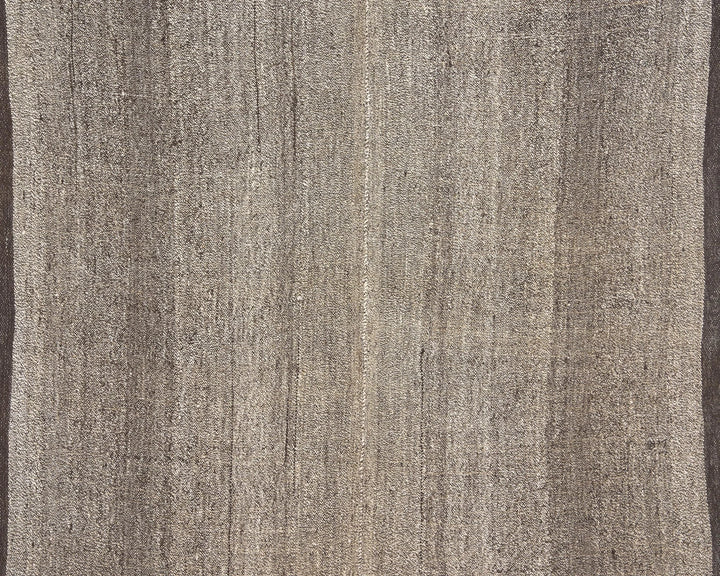 Black Turkish Kilim Rug 7' 10" x 5' 5" Flat-Weave | No. VR48276
