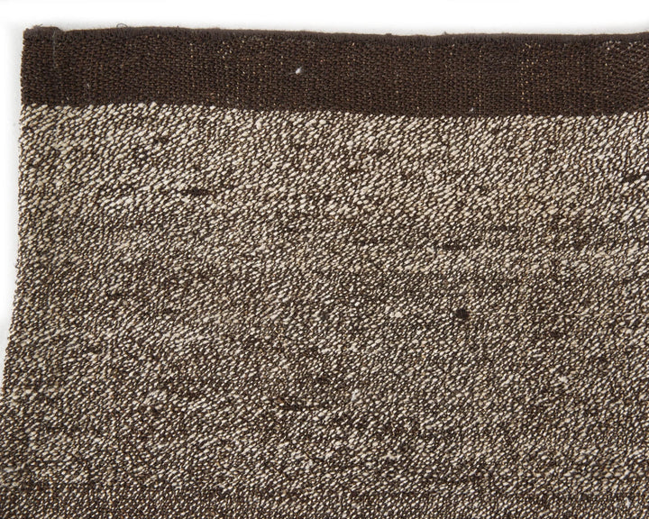 Black Turkish Kilim Rug 7' 10" x 5' 5" Flat-Weave | No. VR48276