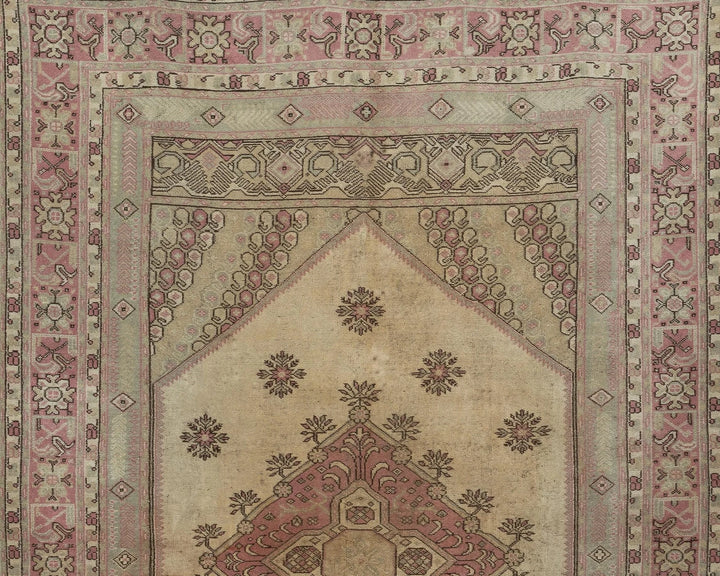 Multicolor Turkish Oushak Rug 9' 7" x 6' 3" Hand-Knotted | No. VR48441