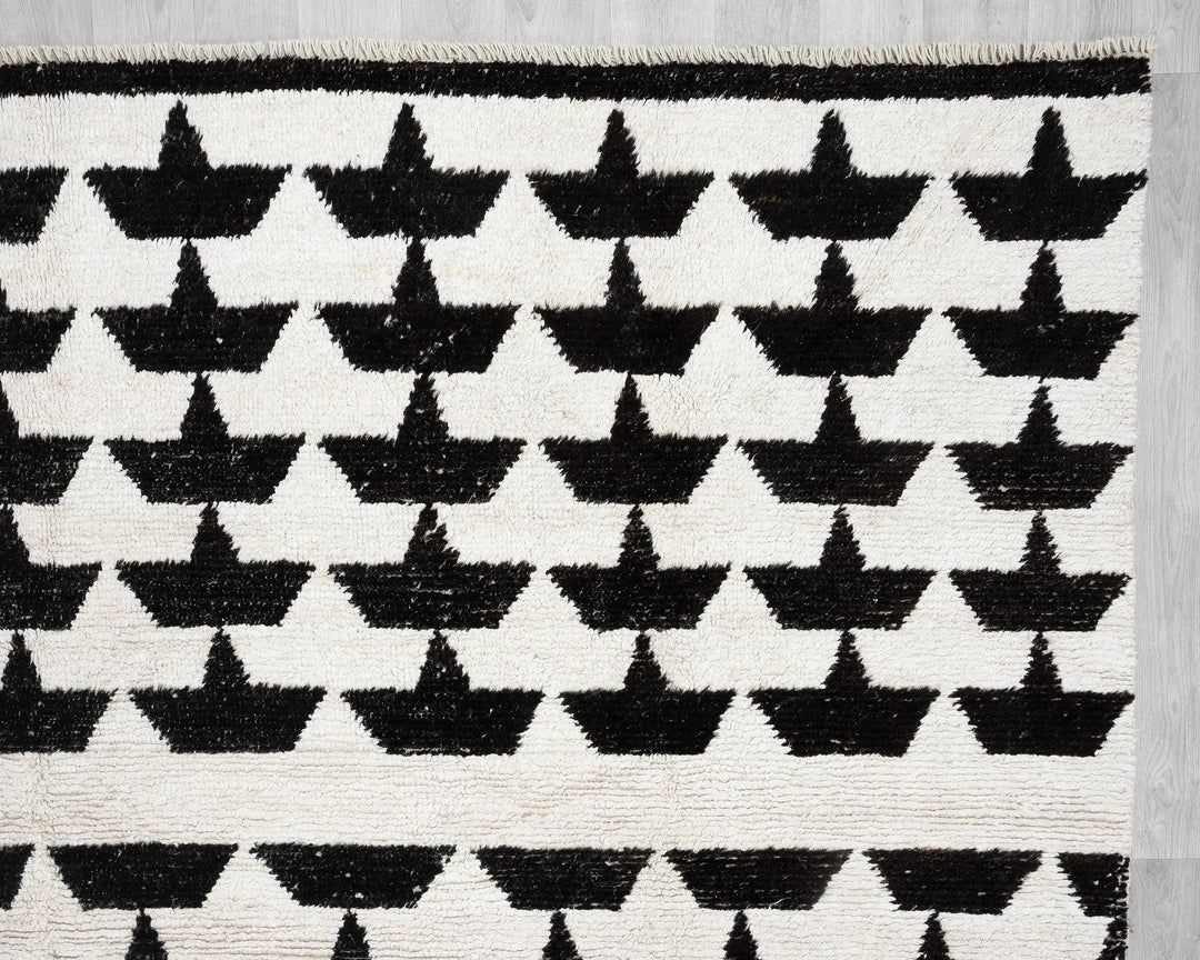 Black Vintage Turkish Rug 9' 4" x 12' 10" | No. VR48545