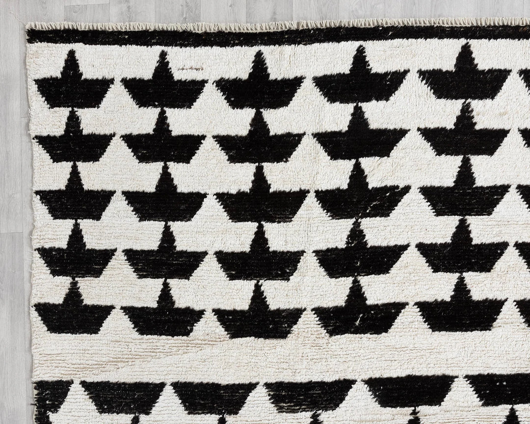 Black Vintage Turkish Rug 9' 4" x 12' 10" | No. VR48545
