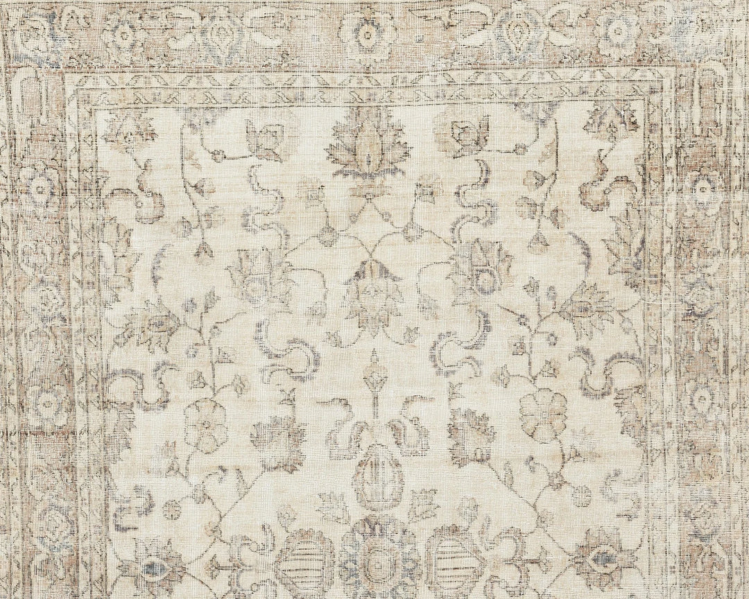 Beige Turkish Oushak Rug 6' 2" x 10' 4" Hand-Knotted view