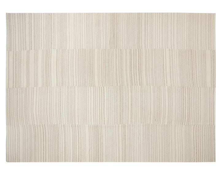 Beige Turkish Kilim Rug 9'6" x 12'10" Flat-Weave | No. VR48799