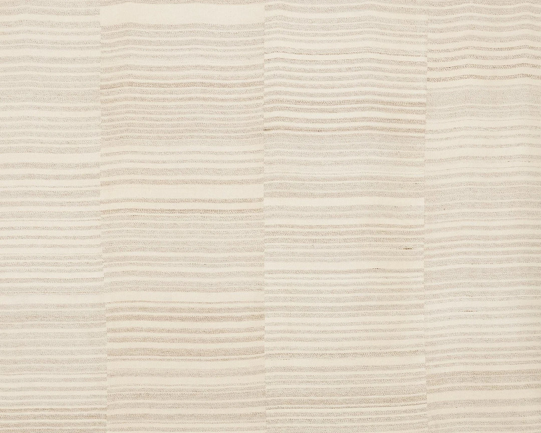 Beige Turkish Kilim Rug 9'6" x 12'10" Flat-Weave | No. VR48799