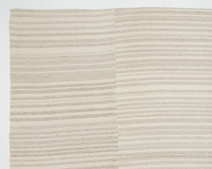Beige Turkish Kilim Rug 9'6" x 12'10" Flat-Weave | No. VR48799