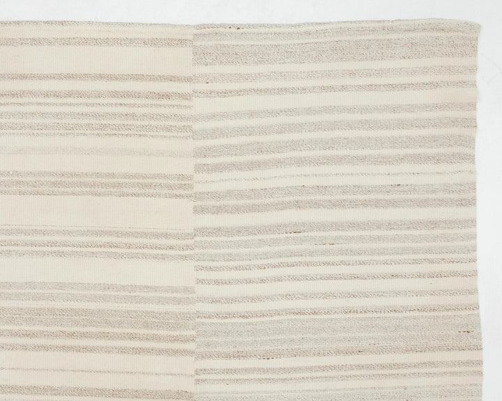 Beige Turkish Kilim Rug 9'6" x 12'10" Flat-Weave | No. VR48799