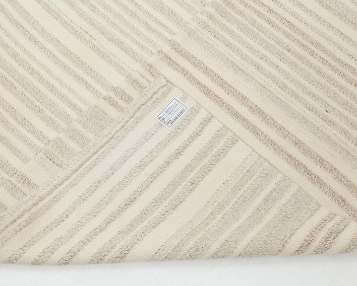 Beige Turkish Kilim Rug 9'6" x 12'10" Flat-Weave | No. VR48799
