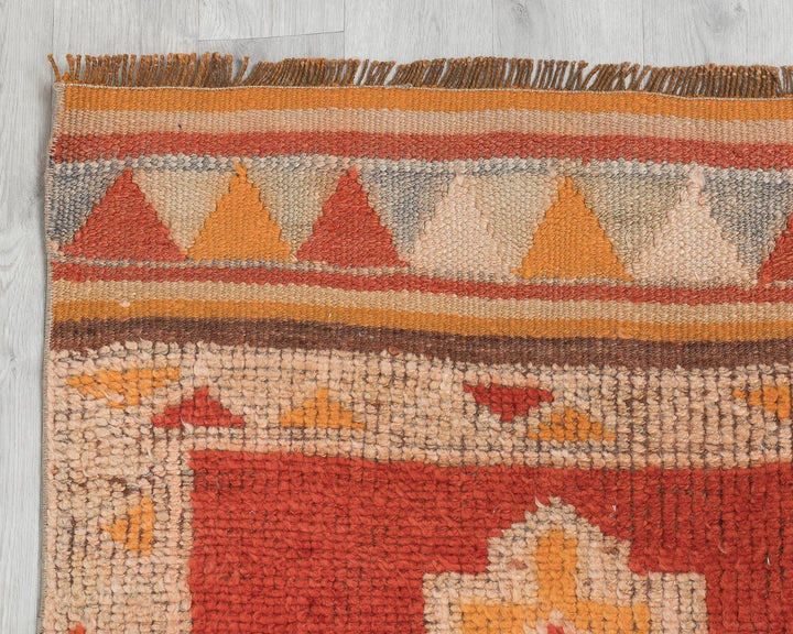 Multicolor Turkish Oushak Rug 2'10" x 10'4" Hand-Knotted | No. VR48843