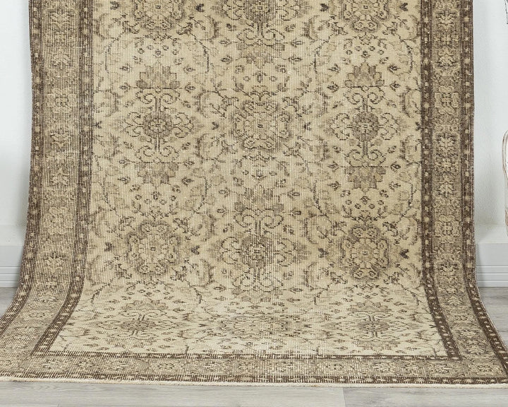 Multicolor Turkish Oushak Rug 3' 8" x 7' Hand-Knotted | No. VR48999