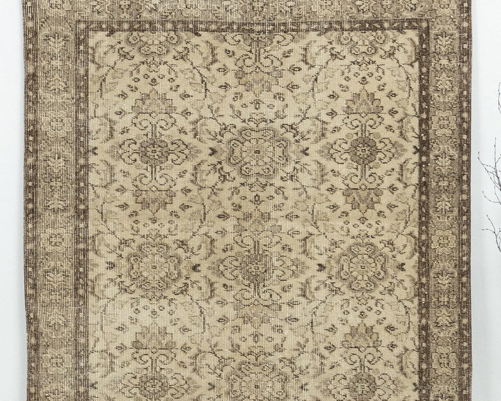 Multicolor Turkish Oushak Rug 3' 8" x 7' Hand-Knotted | No. VR48999