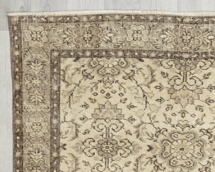Multicolor Turkish Oushak Rug 3' 8" x 7' Hand-Knotted | No. VR48999