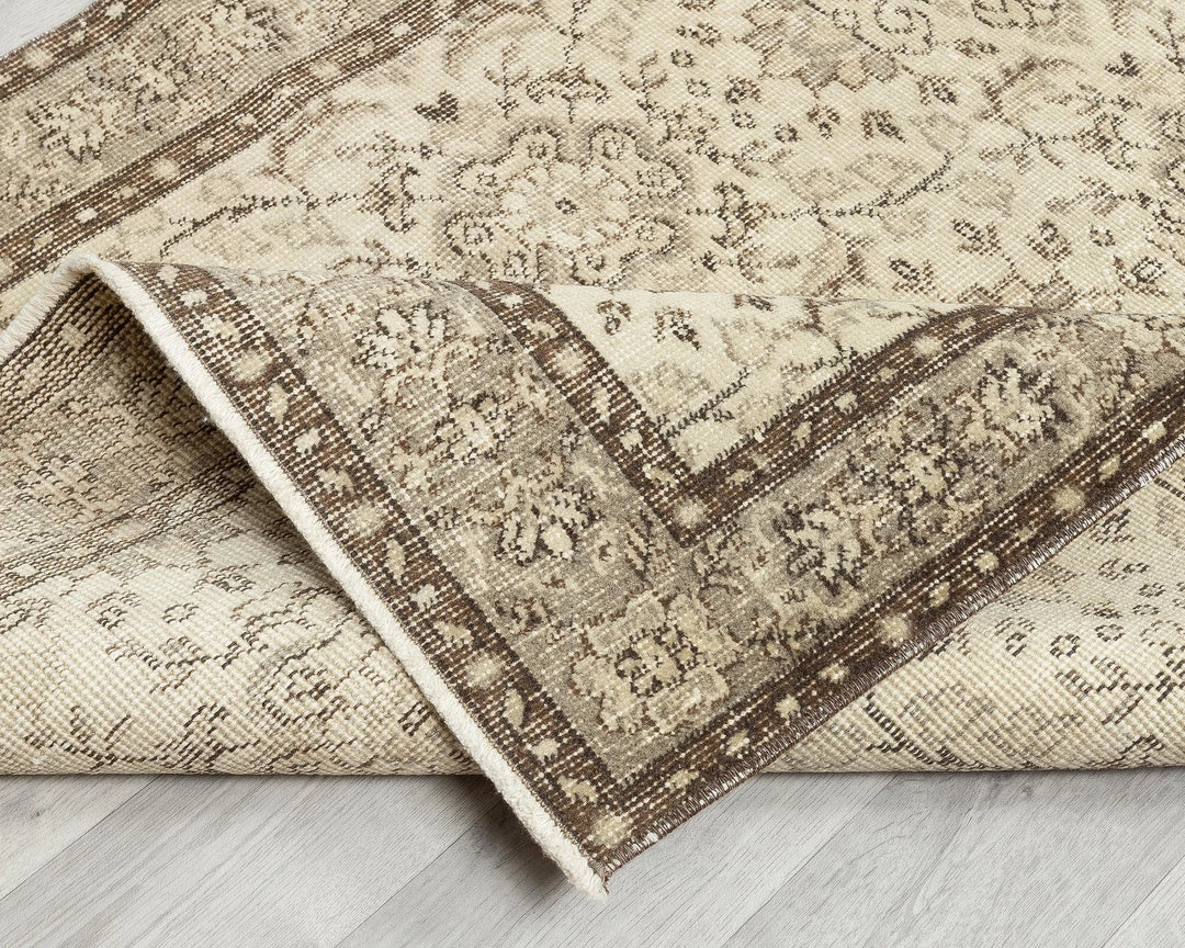 Multicolor Turkish Oushak Rug 3' 8" x 7' Hand-Knotted | No. VR48999