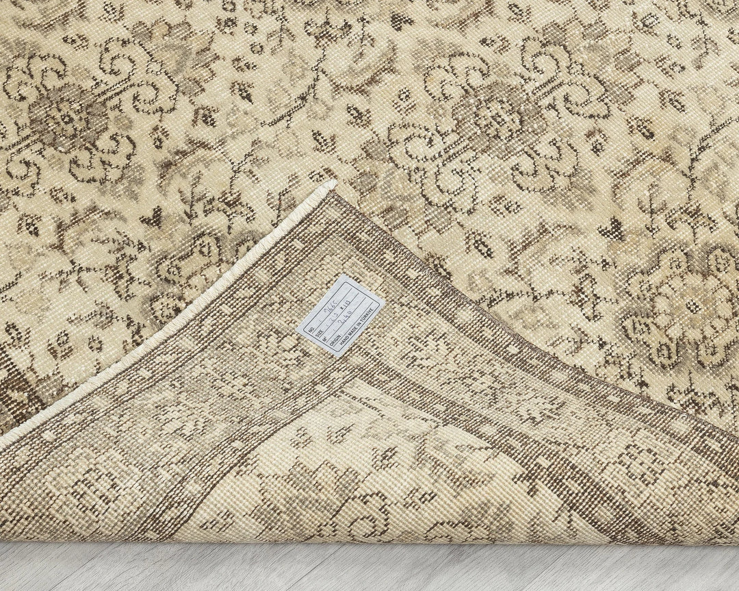 Multicolor Turkish Oushak Rug 3' 8" x 7' Hand-Knotted | No. VR48999