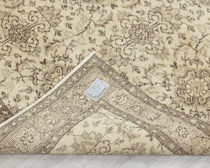 Multicolor Turkish Oushak Rug 3' 8" x 7' Hand-Knotted | No. VR48999