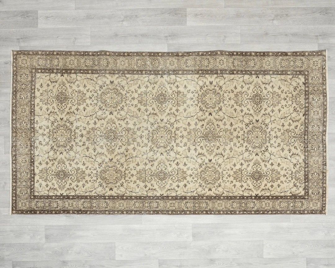 Multicolor Turkish Oushak Rug 3' 8" x 7' Hand-Knotted | No. VR48999