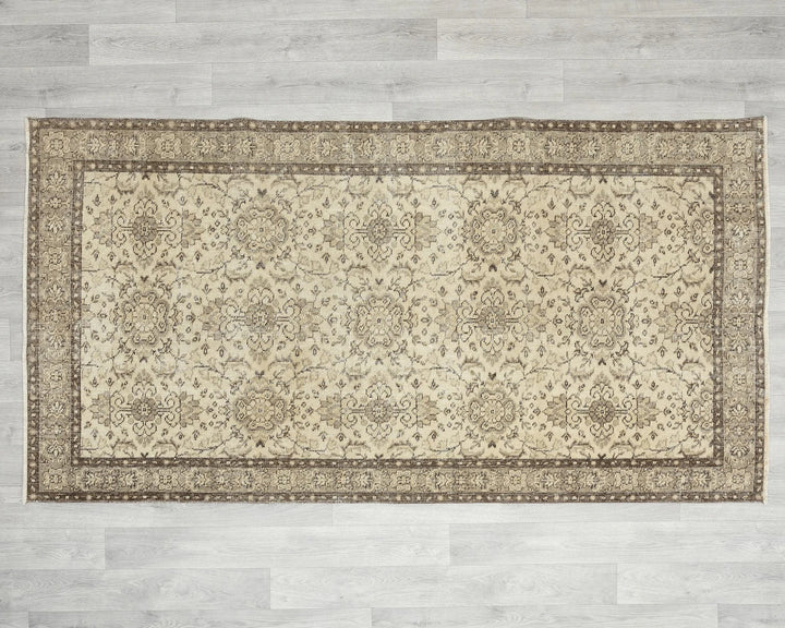 Multicolor Turkish Oushak Rug 3' 8" x 7' Hand-Knotted | No. VR48999