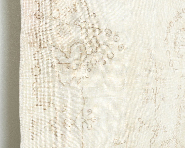 Beige Turkish Oushak Rug 5'11" x 9'5" Hand-Knotted | No. VR49000