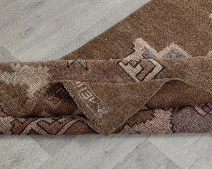 Rust Turkish Oushak Rug 2'7" x 7'3" Hand-Knotted field