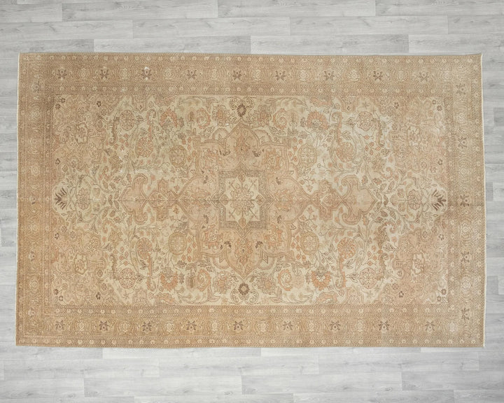 Multicolor Turkish Oushak Rug 6'5" x 9'11" Hand-Knotted | No. VR49095