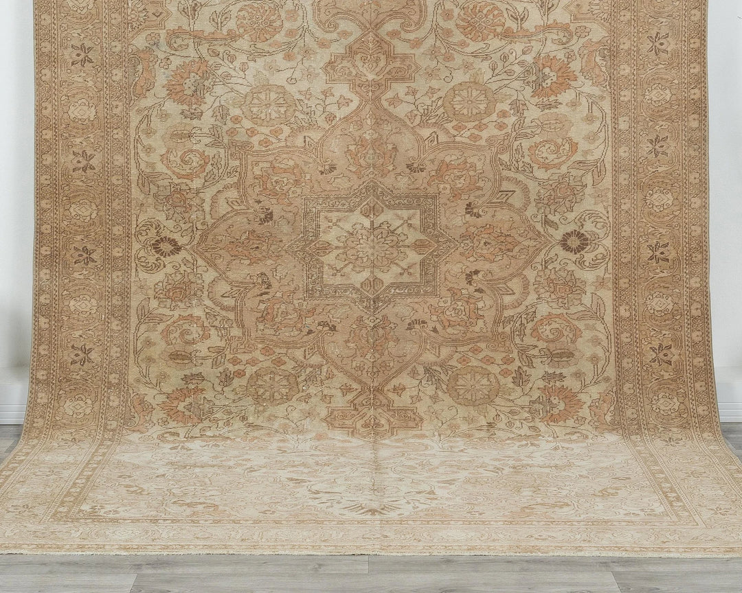 Multicolor Turkish Oushak Rug 6'5" x 9'11" Hand-Knotted | No. VR49095