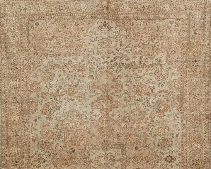 Multicolor Turkish Oushak Rug 6'5" x 9'11" Hand-Knotted | No. VR49095