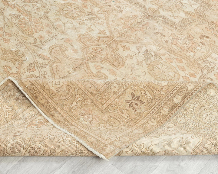 Multicolor Turkish Oushak Rug 6'5" x 9'11" Hand-Knotted | No. VR49095