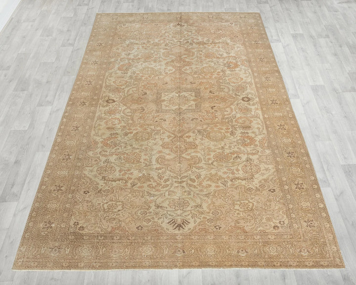 Multicolor Turkish Oushak Rug 6'5" x 9'11" Hand-Knotted | No. VR49095