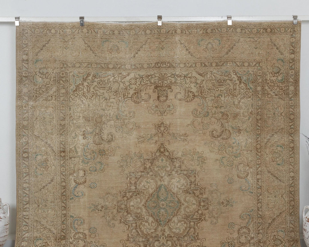 Multicolor Turkish Oushak Rug 8' x 11' Hand-Knotted view