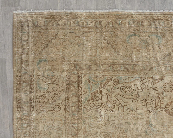 Multicolor Turkish Oushak Rug 8' x 11' Hand-Knotted pattern