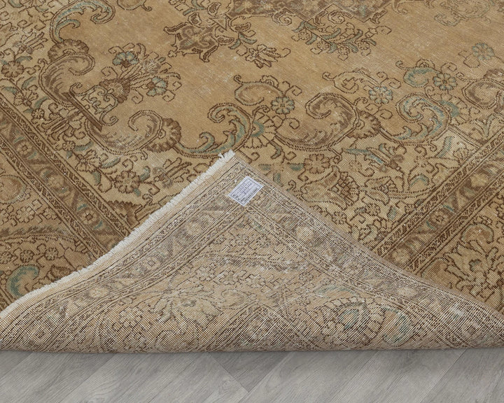Multicolor Turkish Oushak Rug 8' x 11' Hand-Knotted field