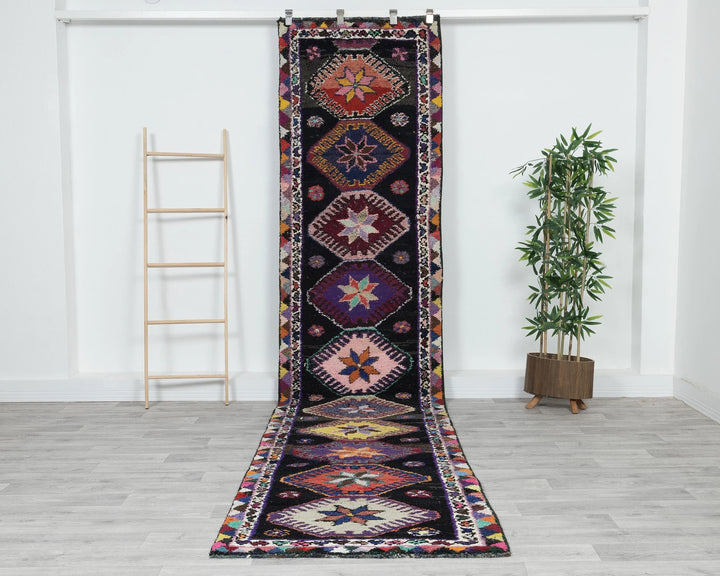 Rust Turkish Oushak Rug 13' 1" x 2' 9" Hand-Knotted | No. VR49230