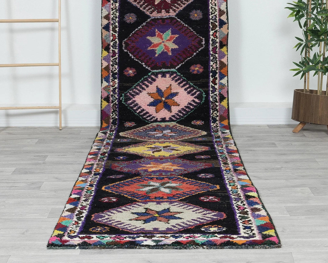 Rust Turkish Oushak Rug 13' 1" x 2' 9" Hand-Knotted | No. VR49230