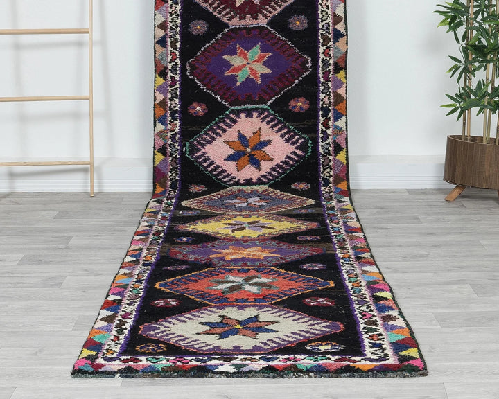 Rust Turkish Oushak Rug 13' 1" x 2' 9" Hand-Knotted | No. VR49230