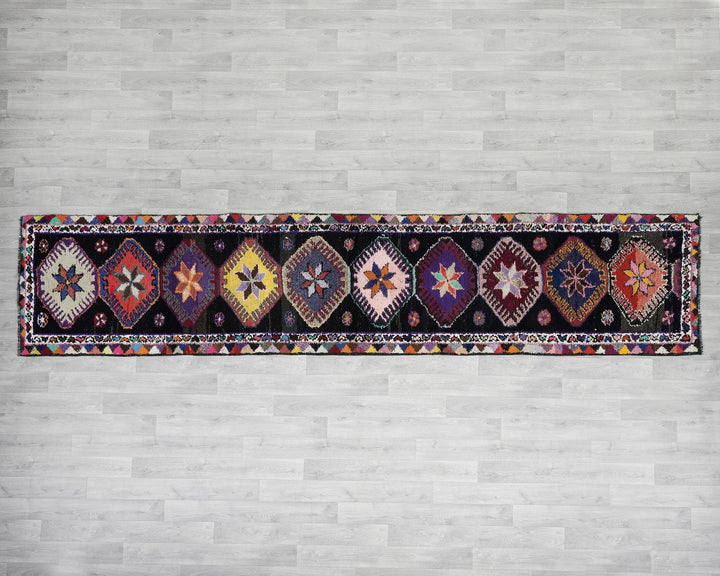 Rust Turkish Oushak Rug 13' 1" x 2' 9" Hand-Knotted | No. VR49230