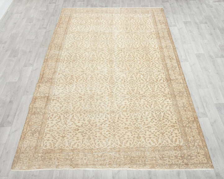 Multicolor Turkish Oushak Rug 5'11" x 9'2" Hand-Knotted | No. VR49336